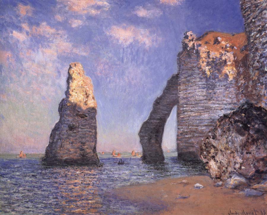 The Needle Rock and the Porte d-Aval,Etretat